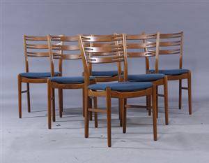 Dansk møbelproducentfarstrup. Spisestole, teaktræ 6