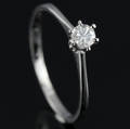 Solitaire ring ca. 0.19 ct.
