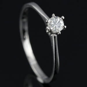 Solitaire ring ca. 0.19 ct.