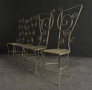 Konvolut Metallstühle 4