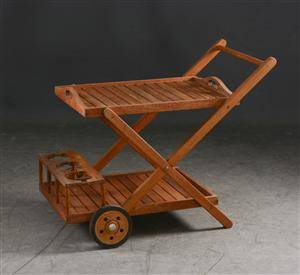 Serveringsvagn i teak