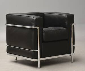 Le Corbusier. LC2 hvilestol med certifikat  