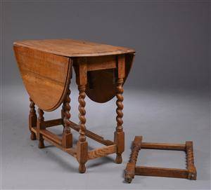 Engelsk gateleg table af egetræ