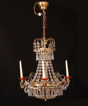 Ljuskrona, gustaviansk stil, 1900-tal