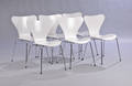 Arne Jacobsen 1902-1971. Seks syverstole, model 3107. 6