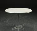 Arne Jacobsen  Piet Hein. Supercirkulært bord, hvid laminat