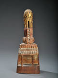 Stupa af træ. Tibet 1800-tallet.