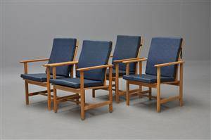 Børge Mogensen fire stole model 2257 4 