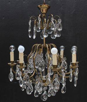 Ljuskrona, rokokostil, 1900-talets mitt