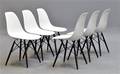 Charles Eames. Sæt på seks skalstole, model DSW fra 2014 6 