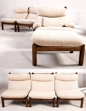 Lounge Suite Sitzgruppe 6 Lounge Sessel und ein Hocker 7