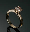Diamant solitairering, ca. 1.03 ct.