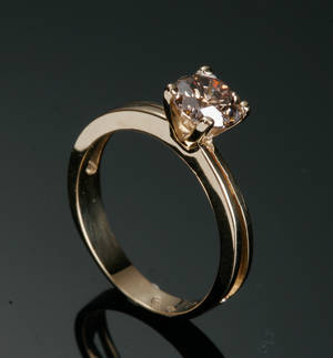 Diamant solitairering, ca. 1.03 ct.
