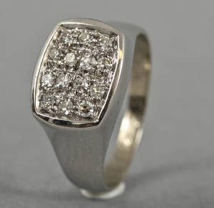 Diamantring ca 0,28 ct