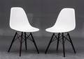 Charles Eames, par stole model DSW, bejdset ahorn hvid 2
