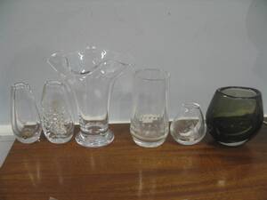 Vaser, 6 st. bl.a Orrefors