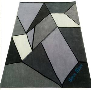 Moderne håndtyftet designtæppe, 140 x 200 cm.