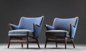 Par lænestole, teak, 1950erne, dansk møbeldesign 2