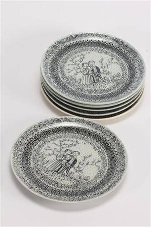 Bjørn Wiinblad for Nymølle. Aarstiderne, seks platter 6