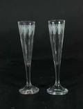 Paret champagnestrutar i glas, 1800-tal 2