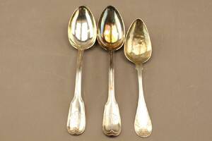 Kompottskedar 3 st i silver