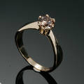 Diamant solitairering, ca. 0.65 ct