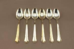 Kaffeskedar i silver 6 st