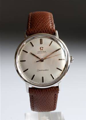 Vintage Omega Seamaster Automatic herrearmbåndsur af stål, årgang 1966
