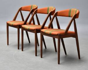 Kai Kristiansen. Tre stole af teak 3