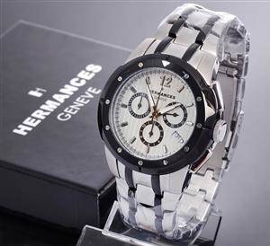 Hermances, Geneve. Chronograph. Herrearmbåndsur Model G104-10