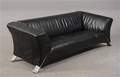 Rolf Benz  Sofa med sort læder