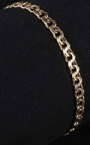 Bismarck armbånd, 14 kt. guld