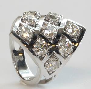 Brillantring, ca. 3.10 ct.