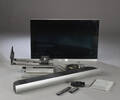 Bang og Olufsen, BeoVision 7 - 40. Type 9361 med centerhøjteler, stand og fjernbetjening.