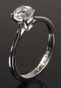 Solitairering, ca. 0.60 ct.