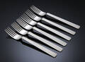 Sigvard Bernadotte for Georg Jensen. Bernadotte frokostgafler af sterlingsølv 6