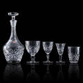 GLASSERVIS med KARAFF, totalt 25 delar, Orrefors, signerade, 1900-tal.
