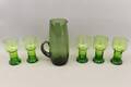 Glas 5 st och kanna 