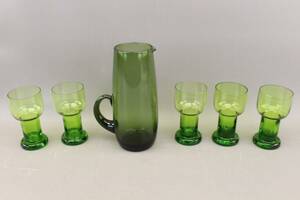 Glas 5 st och kanna