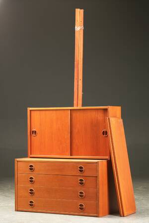 Reolsystem af teaktræ, 1960erne 6
