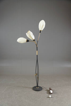 Golvlampa tre-armad 1940-50-tal