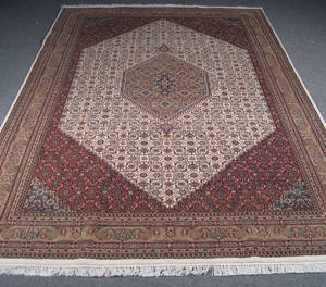 Kashmir Bidjar tæppe, 245x354cm.