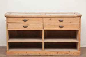 Købmandsdisk, fyrretræ