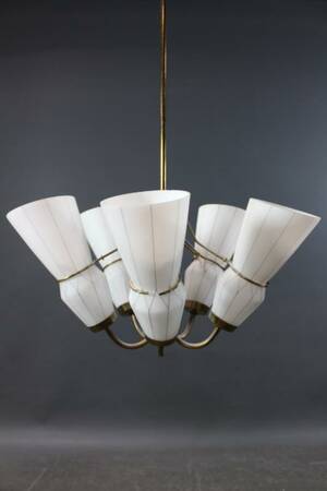 Taklampa i mässing 1960-tal