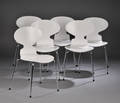 Arne Jacobsen 1902-1971. Seks stole model 3101. 6