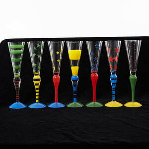 Anne Nilsson Clown champagneglas
