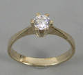 Solitairering. Ca. 0.34 ct