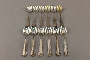 Kaffeskedar i silver 12 st
