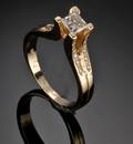 Diamantring - ca. 0.79 ct.