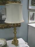 Bordslampa, förgyllt trä